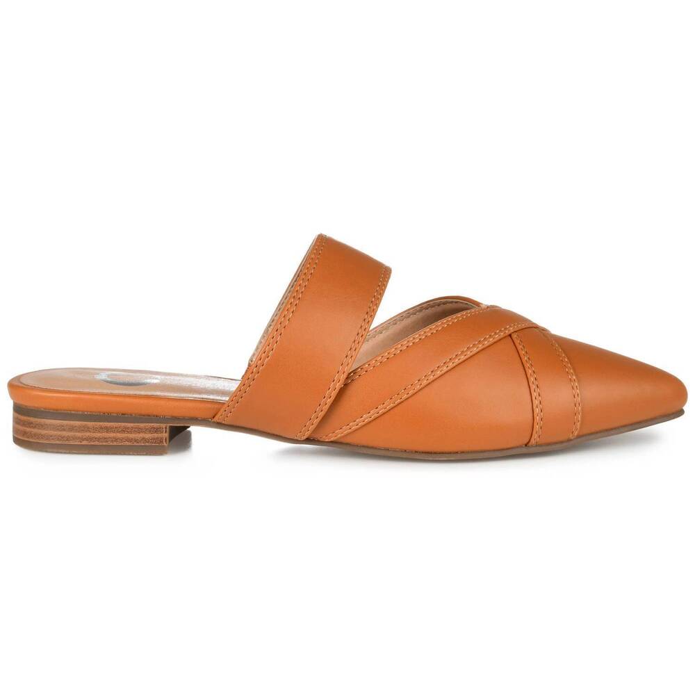 NEW JOURNEE COLLECTION women's stasi slip on mule in brown